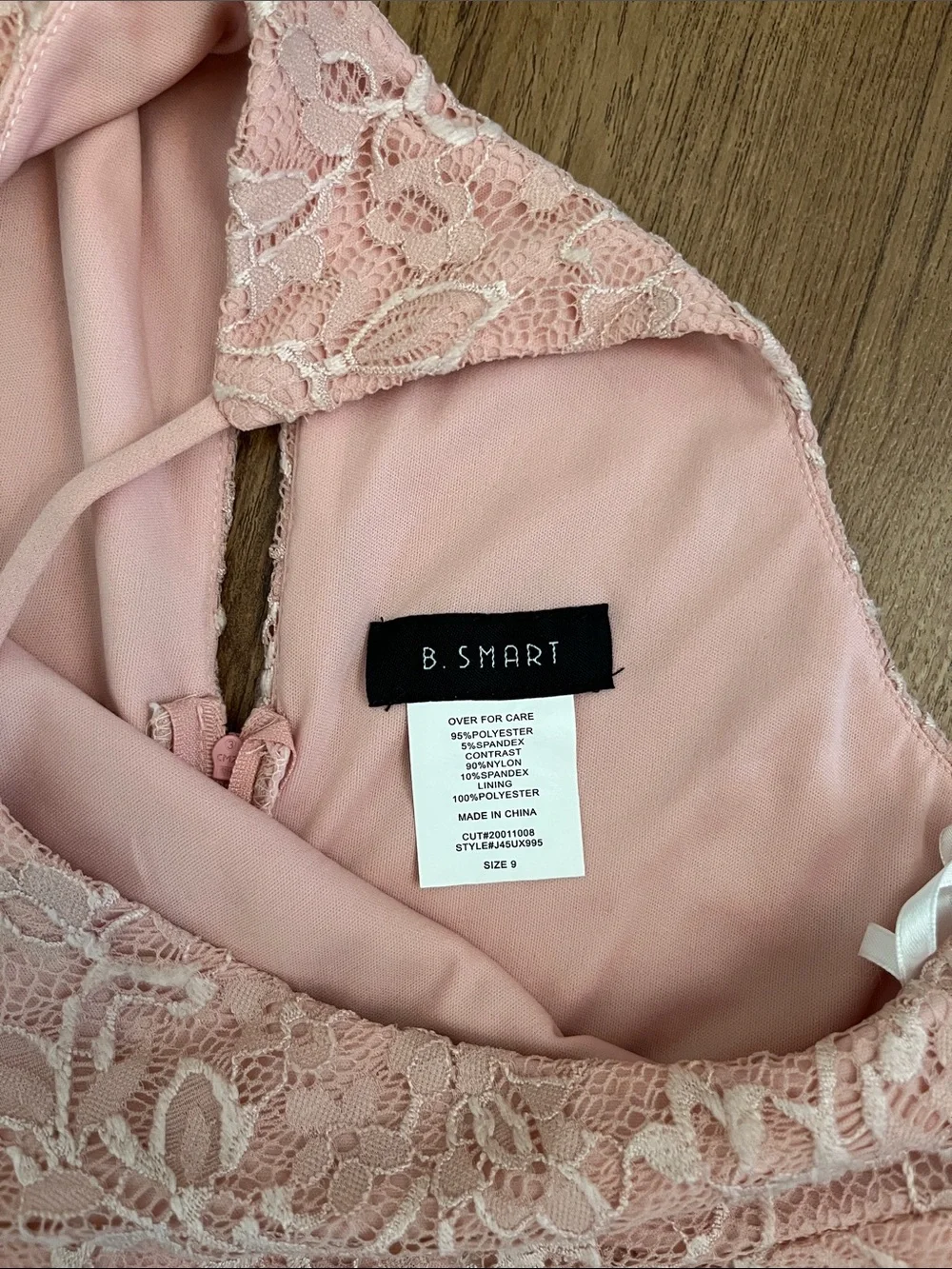 B. Smart Sleeveless Halter Mini Dress - Picture 3 of 6
